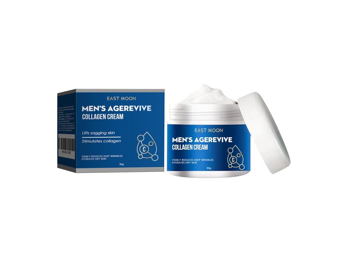 Crema de colágeno para hombres: antienvejecimiento, hidratante, reduce las líneas de expresión y reafirma la piel.