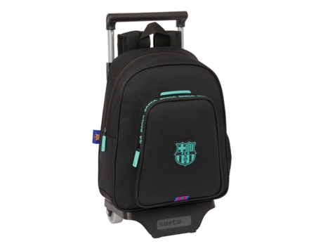 Mochila Escolar con Ruedas F.C. BARCELONA Negro 27 x 33 x 10 cm