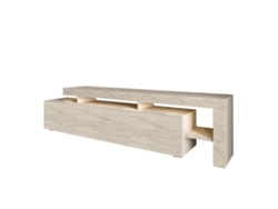 Mueble de TV de madera Beliz 192 x 37 x 53 cm Travertino Hanah Home