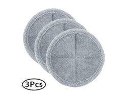 3 peças esfregões almofada redonda pano de limpeza mop almofadas de chão para dyson v7 v8 v10 v11 v6 dc58/59/62 aspirador de pó mop pano esfregar pano