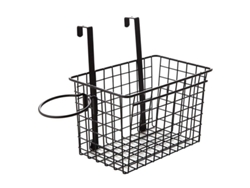 Soporte Para Secador De Pelo Con Cesta De Almacenamiento, Tirador Para Puerta De Baño/cocina, Negro