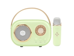 Mini máquina de karaoke para niños, altavoz Bluetooth portátil con 1 micrófono inalámbrico, juguetes para niños y niñas, regalos Yizhood
