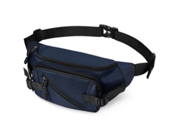 Bolsa De Cintura Impermeable Para Paseo De Perros Con Cinturón Ajustable Y 5 Bolsillos (azul)