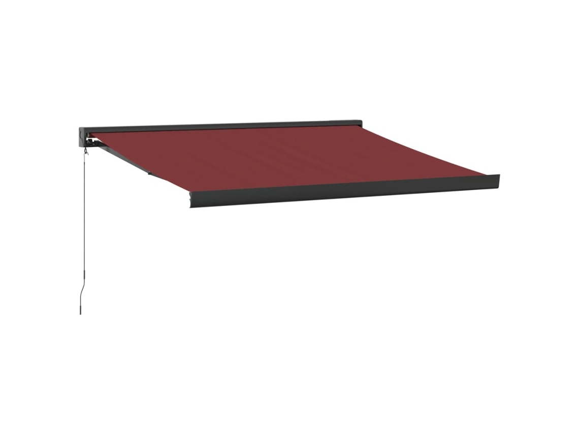 Maison Exclusive - Toldo Retráctil Manual Color Burdeos 350x250 Cm