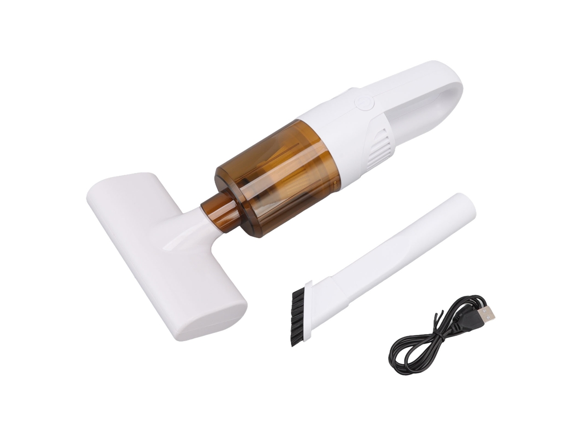 Aspiradora Portátil Inalámbrica Para Colchones Y Coches Con Eliminación De Ácaros, Recargable Por Usb, Blanca, 6000 Pa