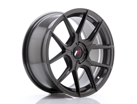 Llanta Japan Racing Jr30 17X8 Et 40 4X100 Cb 67,1 Gris Pulido
