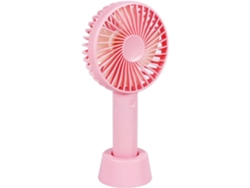 Mini Ventilador De Escritorio Usb Portátil Mano Con Batería Recargable Y Base 3 Modos Para