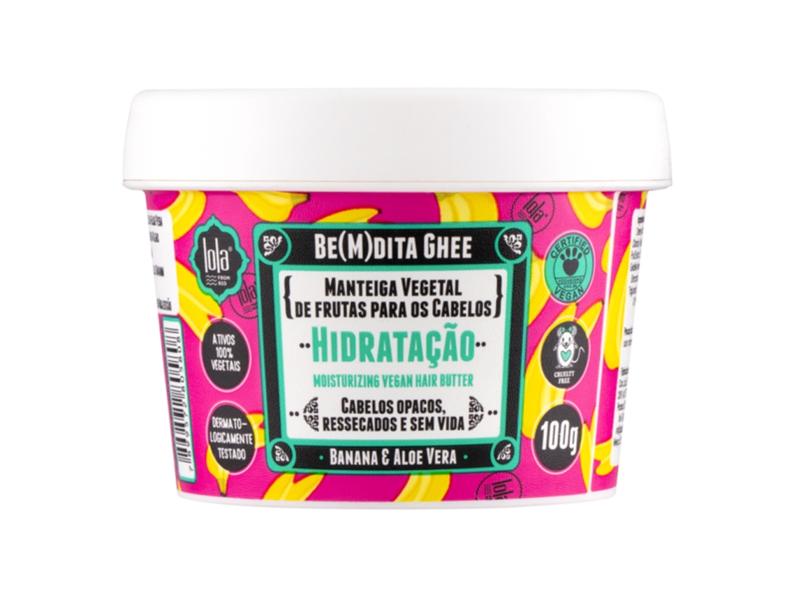 Mascarilla LOLA COSMETICS Hidratación Be(m)dita Ghee Plátano y Aloe Vera (100 gr)