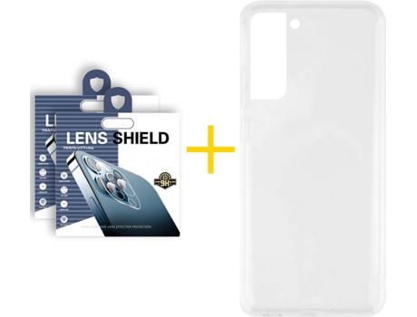 Carcasa + 2 Protectores de Cámara para Samsung Galaxy S22 Plus 5G SKYHE Transparente Claro