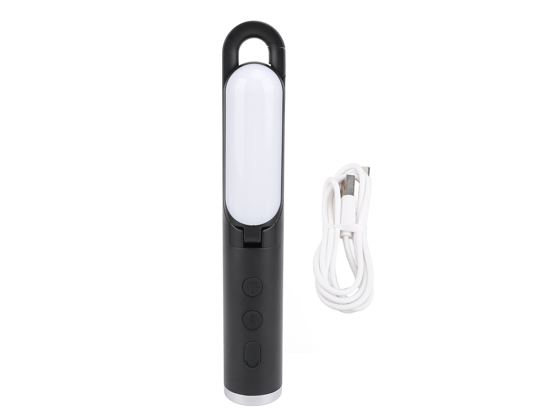 Linterna de camping plegable recargable por USB 2026 con gancho, multifuncional, para tienda de campaña, luz de emergencia para uso en interiores y exteriores.