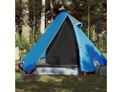 Tienda de campaña tipo domo impermeable azul para 2 personas