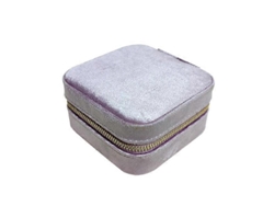 Joyero de terciopelo, práctico organizador de joyas para viajes. Hengjian