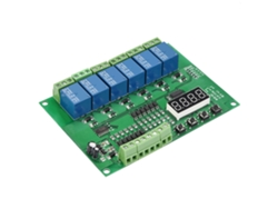 Módulo de relé programable de 6 canales (retardo, autobloqueo)