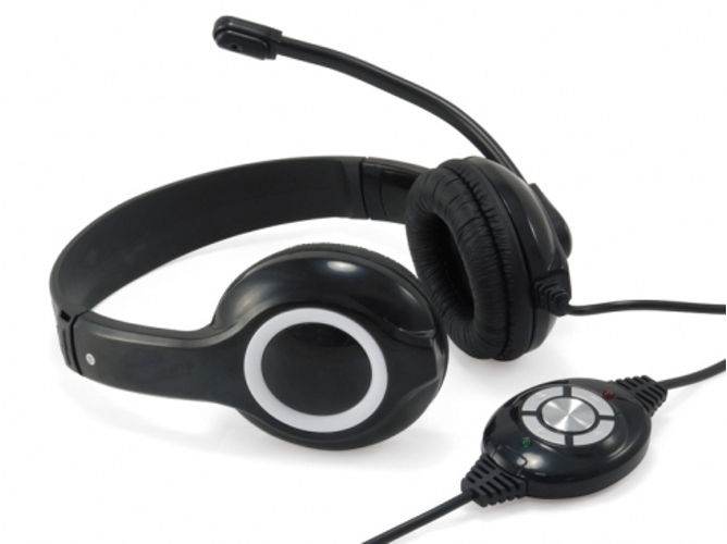 Auriculares con Micrófono CONCEPTRONIC CCHATSTARU2B Negro y Rojo