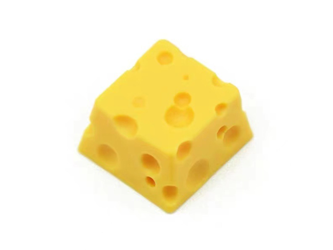 Tecla De Teclado De Resina Pintada A Mano, Detallada, Duradera Y Con Textura Esponjosa Estilo Queso Para Reemplazo De Teclado