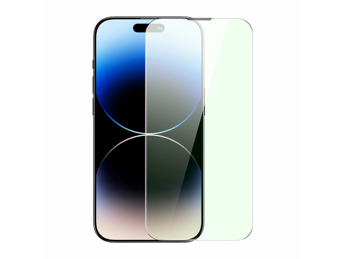 Protector de Pantalla Protector Templado Pantalla Completa Filtro Luz Cubierta para iPhone 14 Pro BASEUS Transparente