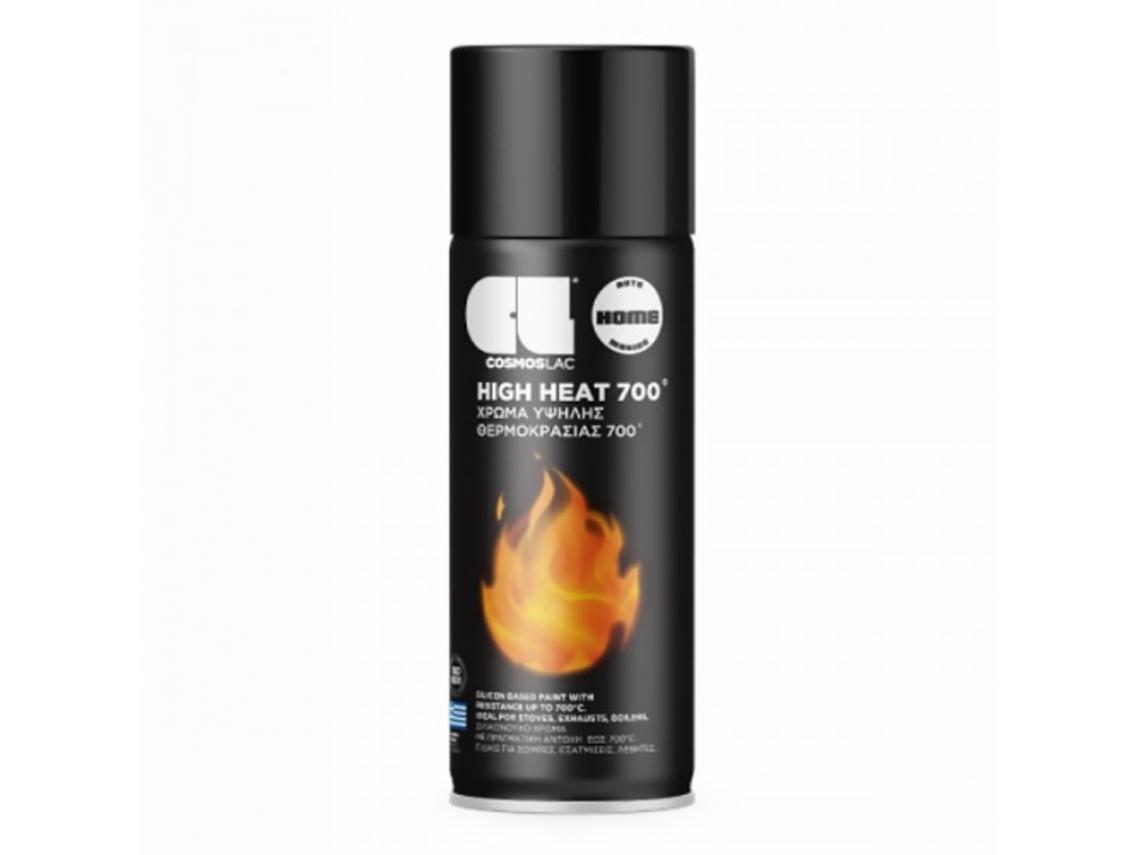 Spray Pintura Anticalorica High Heat 700 ºc 400 Ml (Negro N351)