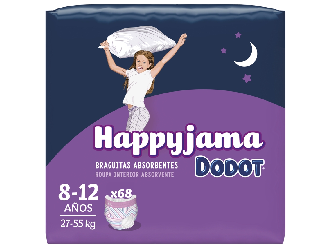 Pañales DODOT Happyjamas Niña (68 Unidades - Pack 4 x 17 Unidades)