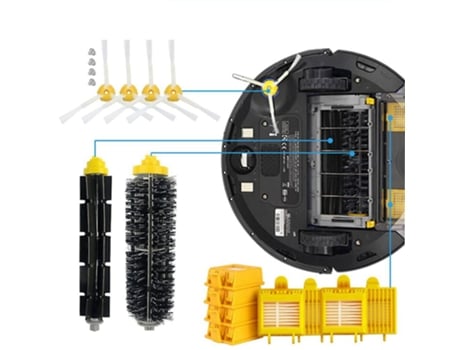 Para irobot roomba 700 series 760 770 772 774 775 roller brush filter