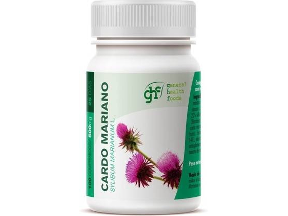 Complemento Alimentar GHF Cardo De Leite (100 comprimidos de 500mg)