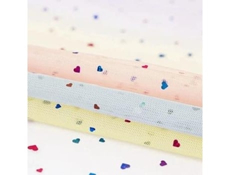 Tela De Tul De Malla De Punto Para Coser La Decoración De La Casa Colorida Y Coloreada (Tj0261 -10 - 45X135Cm 0.5 Yardas)