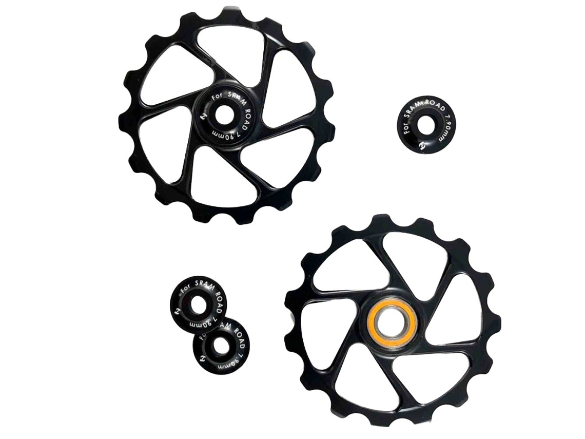 Polia Da Roda Ceramic 11S 2 Unidades Prateado 15Tlola