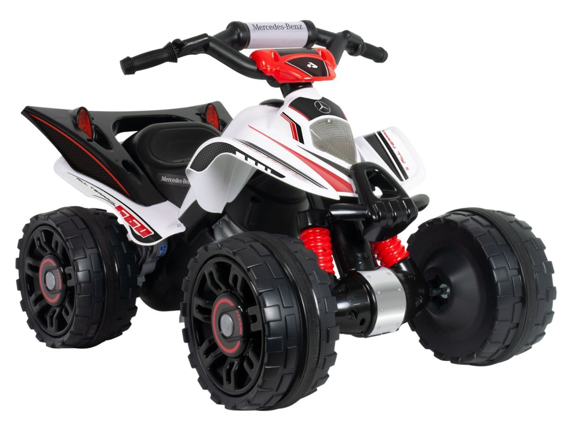 Quad INJUSA Mercedes Benz ATV 12V Blanco (Edad Mínima: 24 Meses - 90 x 59 x 60 cm)