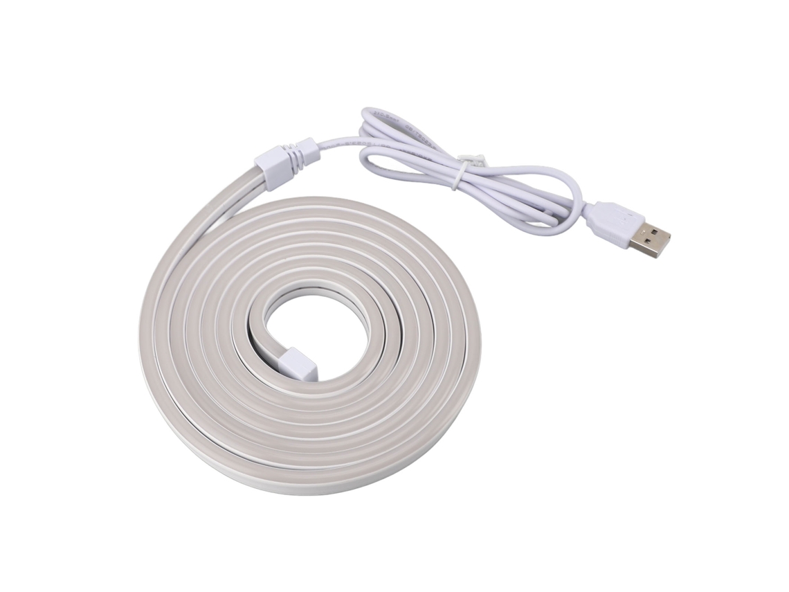 2026-luz De Neon Flexible Led 6.5ft Usb Impermeable Silicona Blanca Para Dormitorio Hogar