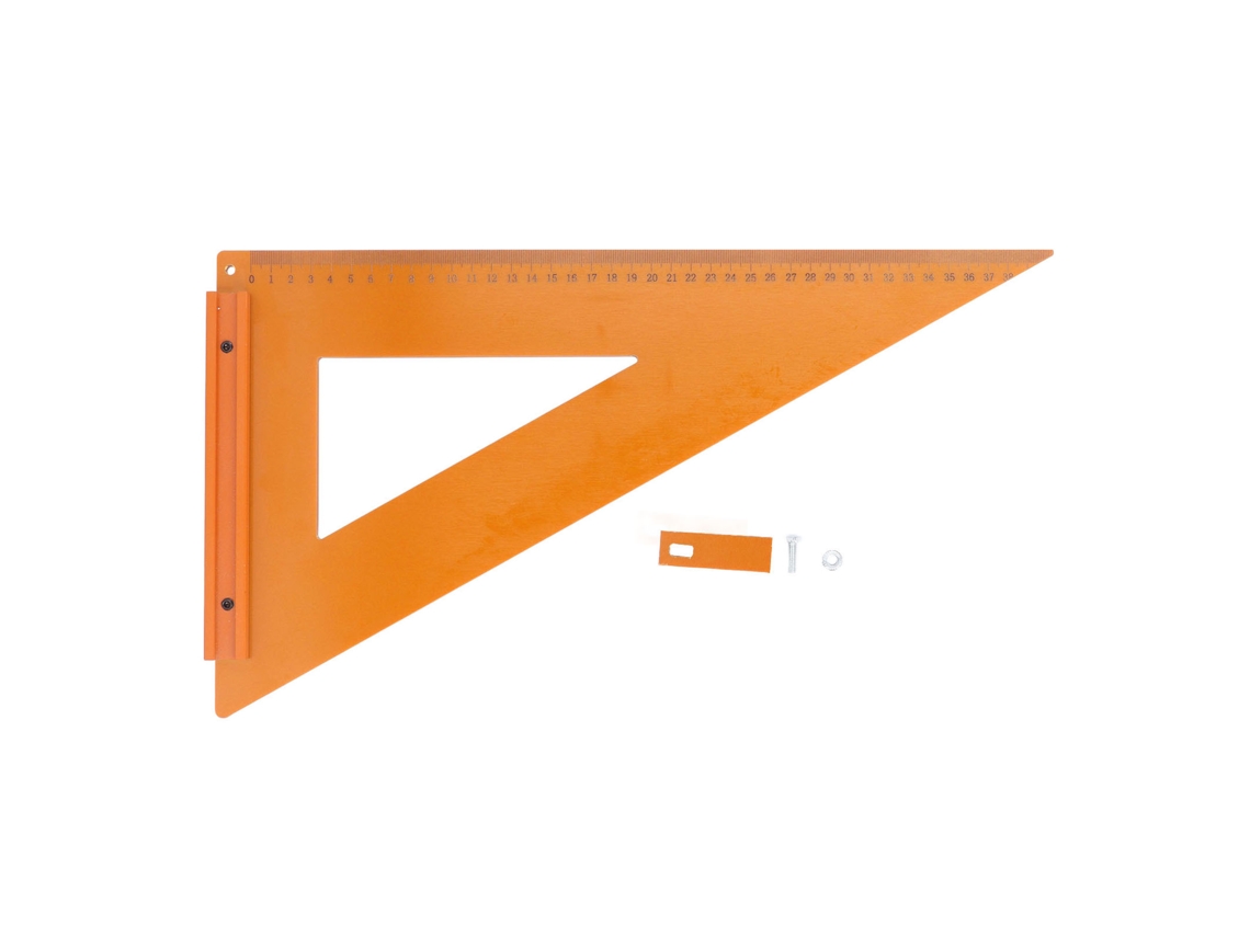 Regla Triangular De Carpintería De 40x23 Cm, De Plástico De Ingeniería, Ángulo Recto De 90°, Medición Precisa.
