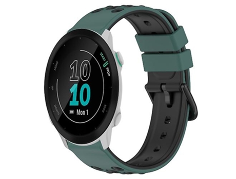 Correa Smartwatch Para Garmin Forerunner 55 20Mm Verde Oliva-Negro VENISYMLIS