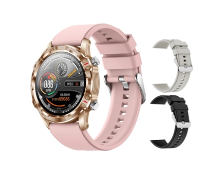 Smart Watch Hombres 1.32inch Bluetooth Llamada Impermeable Fitness Tracker Monitor Smartwatch Para Android IOS con correa VEANXIN