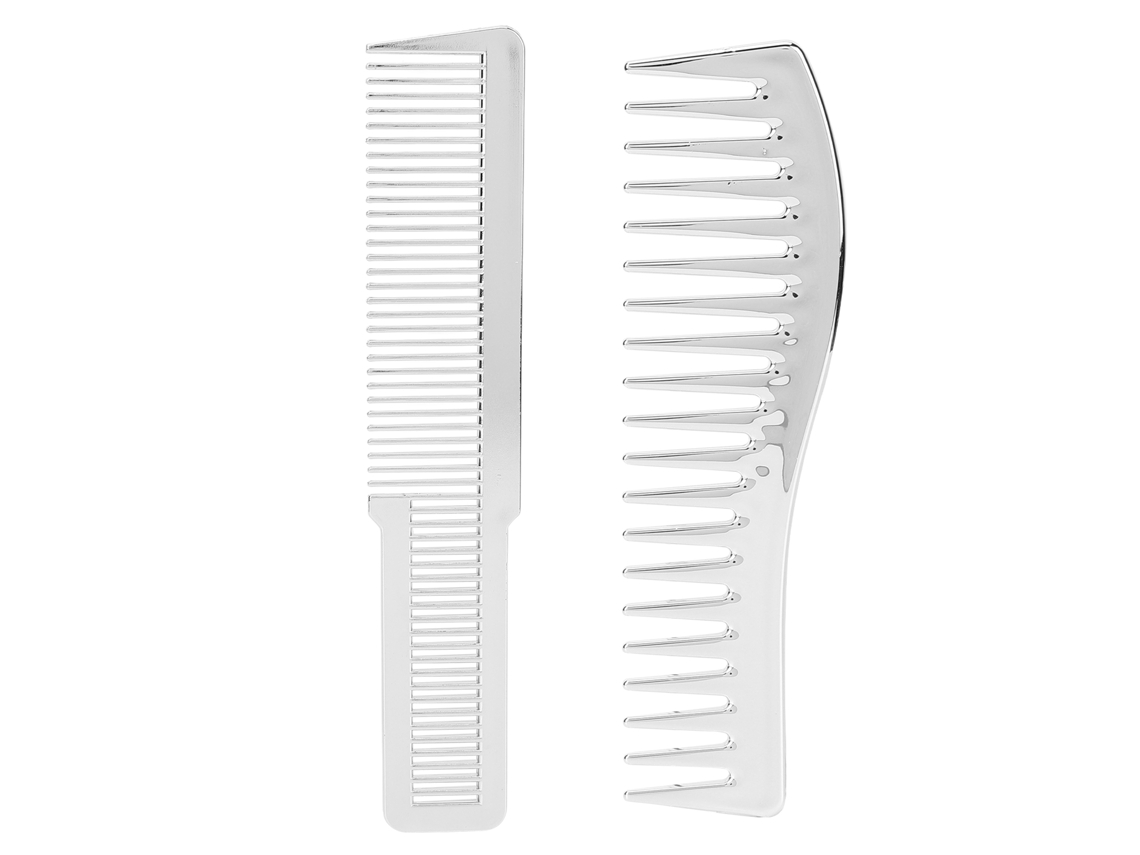 Set De 2 Peines De Pelo: Pelo Grueso Y Fino, Desenredar Y Estilar, Para Todos Los Tipos De Cabello