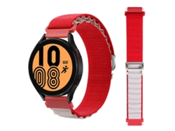 Correa Loop Alpine para Samsung Galaxy Watch 42mm Rojo y Blanco