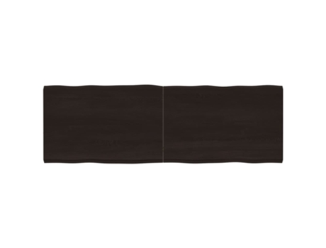 Tablero mesa madera tratada borde vivo marrón VIDAXL (180x60x(2-4) cm)