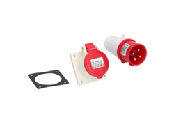 Conector Industrial De Enchufe Y Toma De Corriente, 4 Pines, 3 Fases, 380v/415v, 16a, Resistente Al Agua.