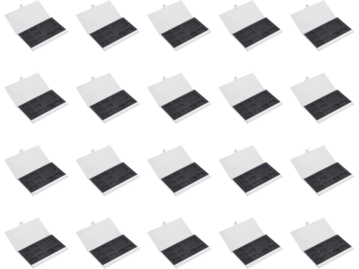 20 Ranuras De Almacenamiento De 9 Ranuras Para Tarjetas De Memoria Micro-sd/sd