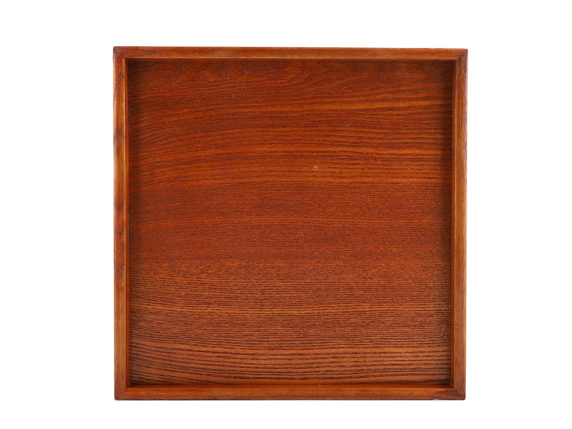 KOFIHETY Bandeja Cuadrada de Madera Maciza para Té, Café, Sushi y Aperitivos - Plato de Servicio 30x30 cm para Cafetería y Restaurante
