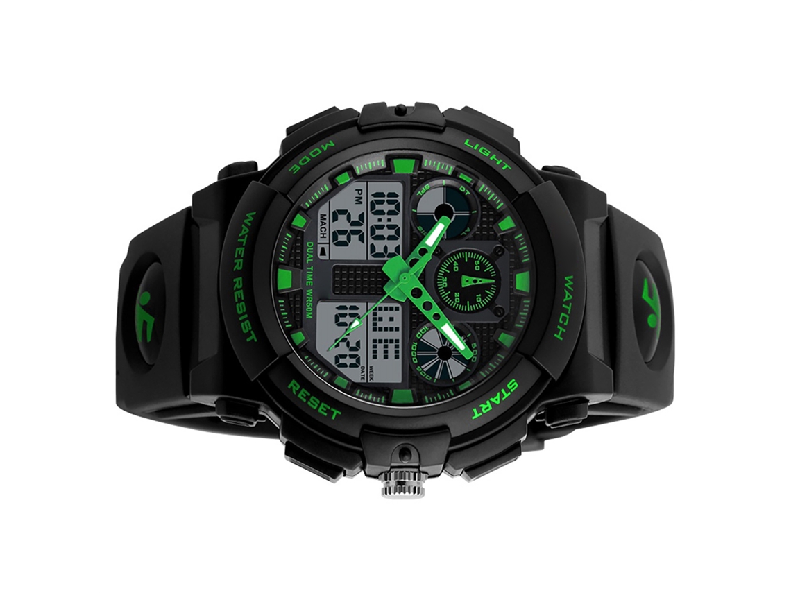 Reloj Deportivo Digital Skmei Para Hombre, Resistente Al Agua Hasta 5 Atm, Cronómetro, Alarma Iluminada.