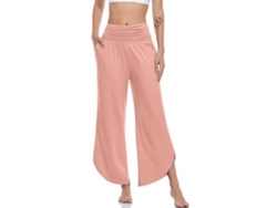 Braguitas De Yoga De Talle Alto Y Pierna Ancha Para Mujer, Cómodas Y Con Bolsillos.