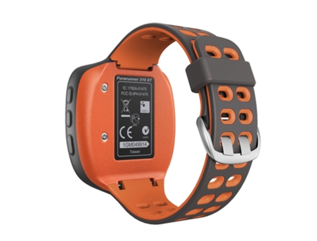Correa Smartwatch para Garmin Forerunner 310XT Silicona Bicolor (Naranja Gris)