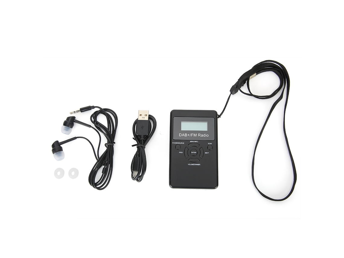 Radio digital portátil (DAB FM batería recargable)