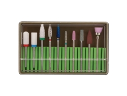 Kit De 10 Brocas Para Taladro De Uñas Herramienta De Pulido Accesorio Para Manicura Y Pedicura Bh-06