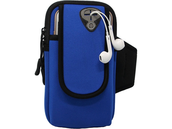 Bolsa de Fitness para Brazo Azul