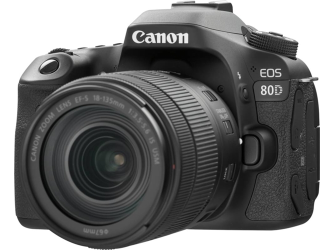 Kit Cámara Réflex CANON 80D + EF-S 18-135 IS USM (24.2 MP - Sensor APS-C - ISO: 100 a 16000)