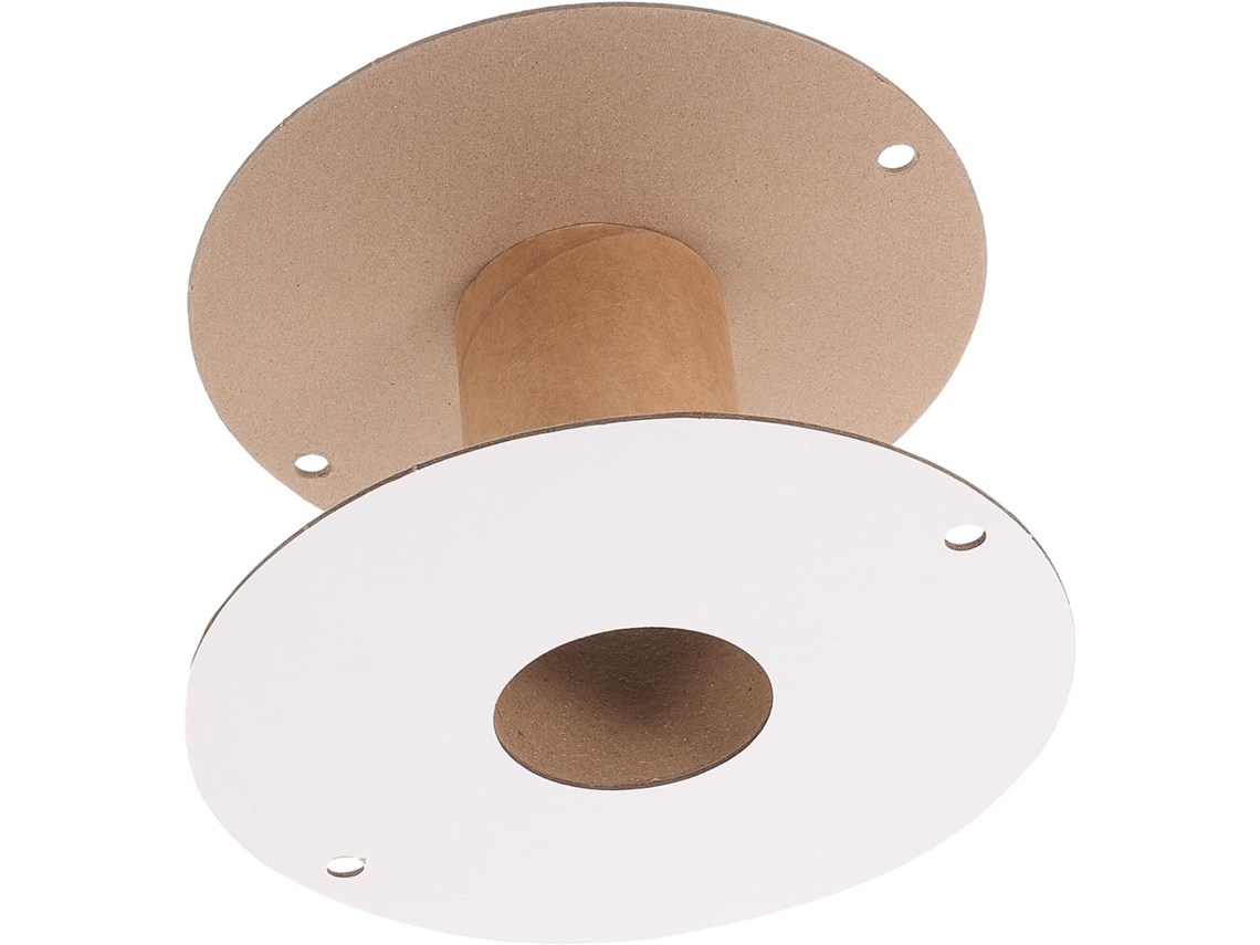 Carrete De Cable De Papel Marrón Con Diseño Sencillo, Compacto Y Atractivo.