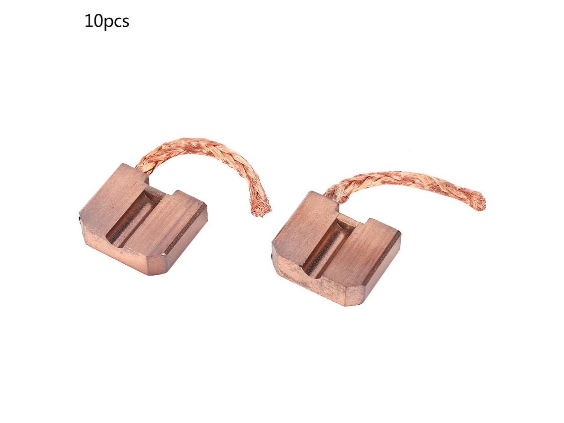 2026velora-10 Piezas de escobillas de carbón para colector deslizante M195 de 8x25x20 mm, pieza de repuesto para equipos eléctricos