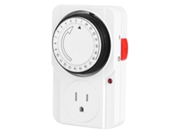 Enchufe Con Temporizador Mecánico De 24 Horas. Control De Temporizador Seguro Y Económico Para Electrodomésticos.