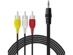 Cable MULTI4YOU (Jack 3.5 mm - RCA - 1 m - Negro)