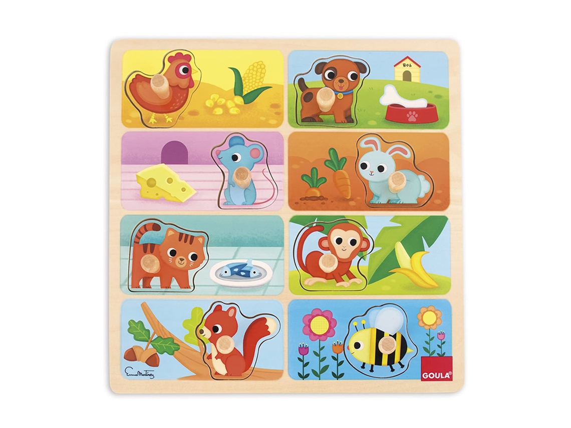 Puzzle JUMBO Animals y Food (8 Piezas)