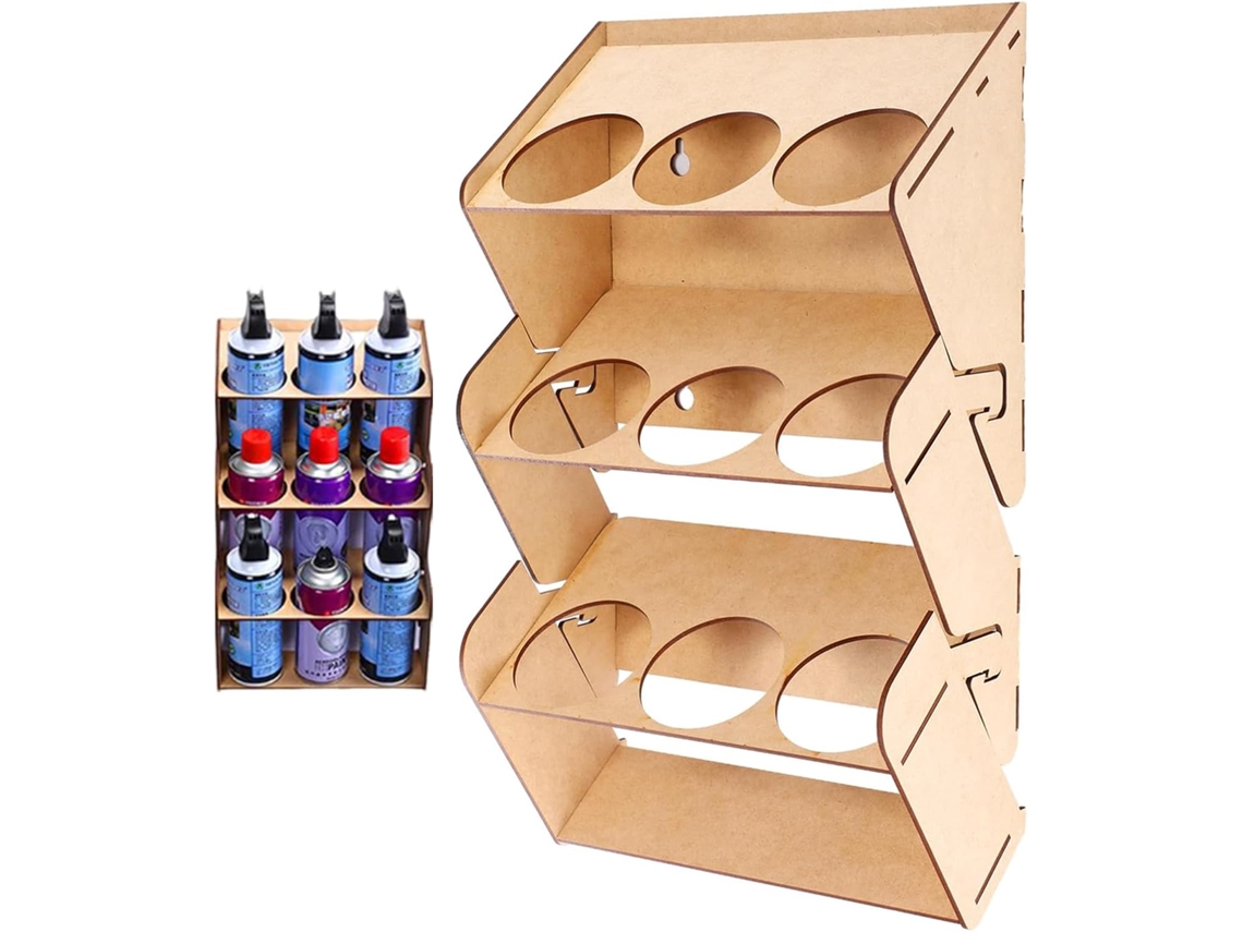 Organizador De Pintura - Soporte De Pared Para Latas De Aerosol